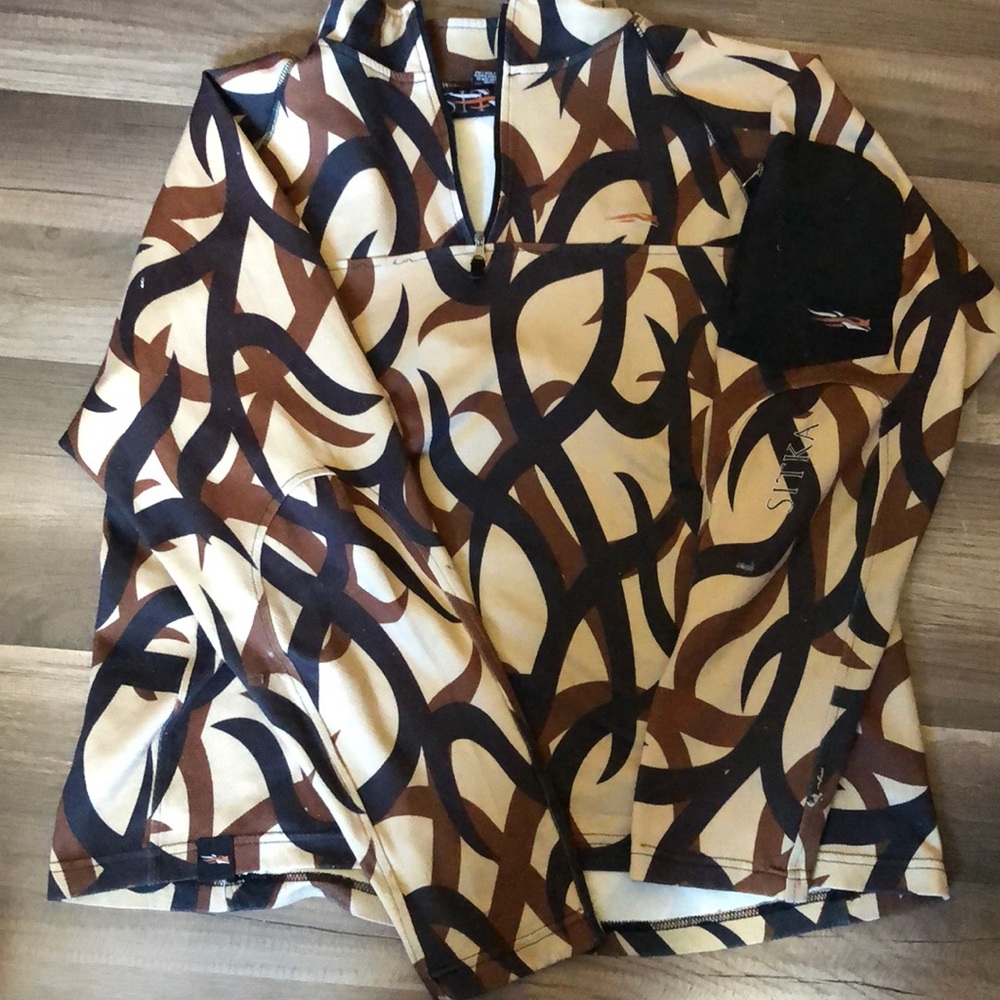 ASAT Sitka CAMO/ Camouflage quarter-zip size Large
